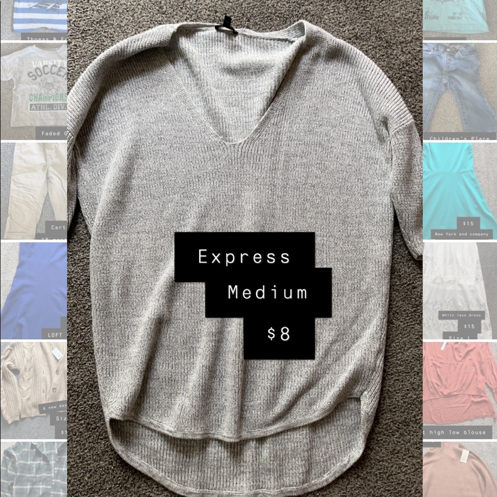 Express Short Sleeve Sweater